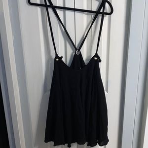 Free People Black Skirt Jumpsuit